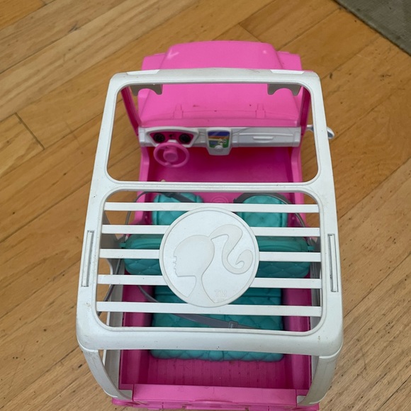 Barbie Doll Jeep Toy Car Pink Mattel. USED! - Picture 6 of 9